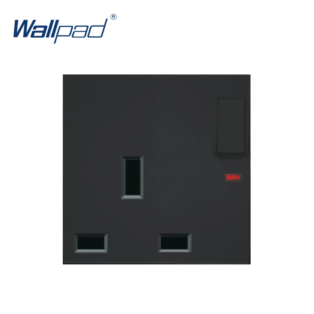 

Wallpad 13Amp Switched UK Standard Socket with LED Indicator Function Key For Module only 55*55mm