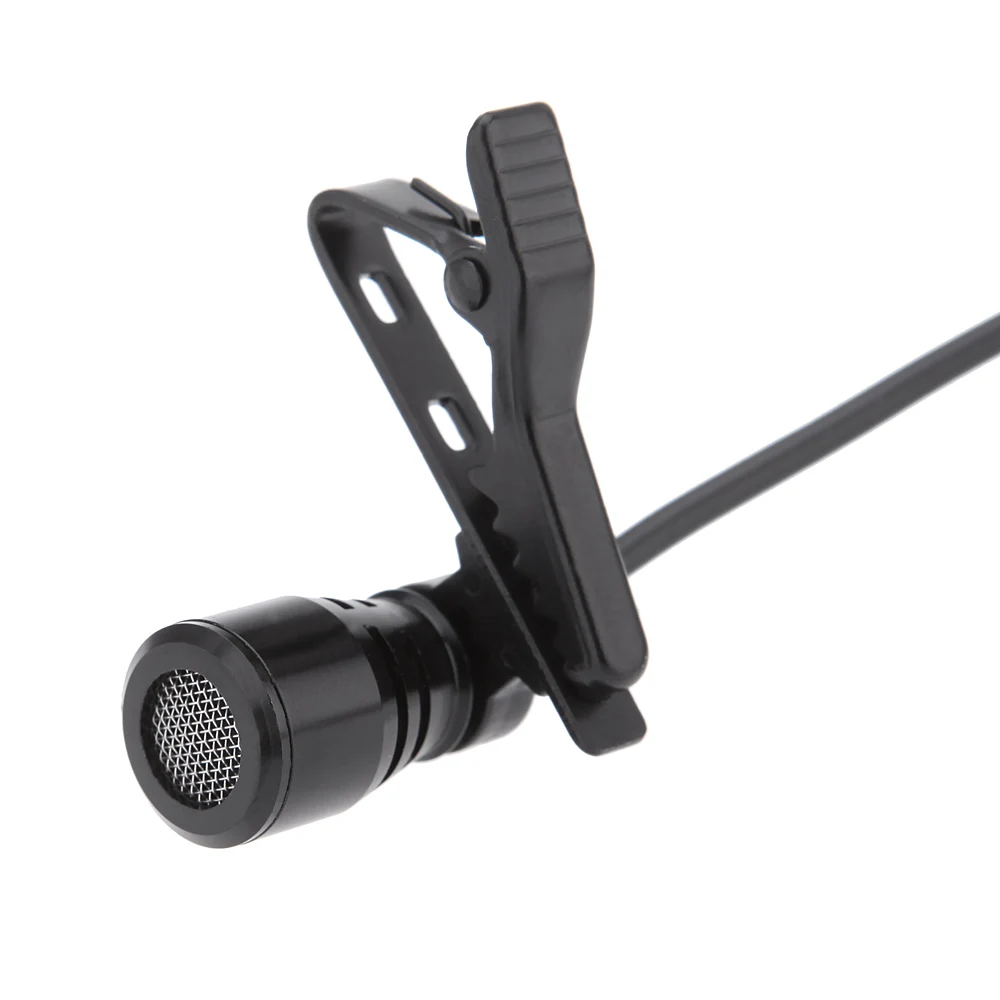 Lavalier Clip Mono Mic 3.5mm Collar Clip for Speaker Computer PC Laptop CN
