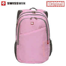 Swisswin Рюкзак Марка Женщины Швейцарский mochila feminina Multi-карманный Рюкзак Для Подростков Gils Стильный Розовый Школьный sac dos