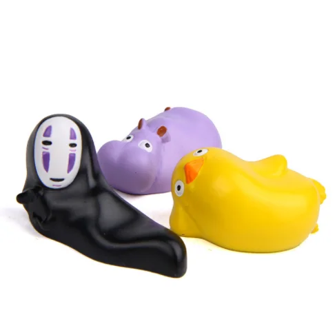 

1Pcs Cartoon Cute No Face Man Yellow Duck Purple Hippopotamus Dolls Action Figure Micro Toys Kids Gift 434