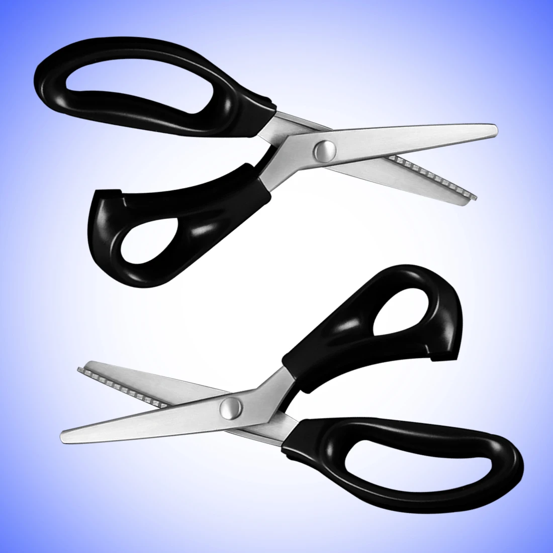 1PCS 23.5cm Sewing Cut Dressmaking Tailor Shear Pinking Scissor Leather