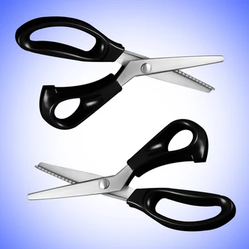 

1pcs Professional Dressmaking Pinking Shears Fabric Crafts ZigZag Cut Scissors