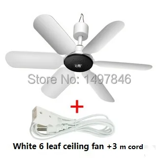 7W Ultra-quiet Six Leaves Small household ceiling fan breeze mosquito nets hanging student dormitory Mini | Бытовая техника