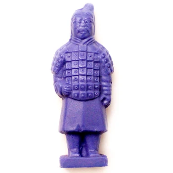 

3D Silicone Soap Mold Terra Cotta Warriors Shaped DIY Handmade Cake Making Mould