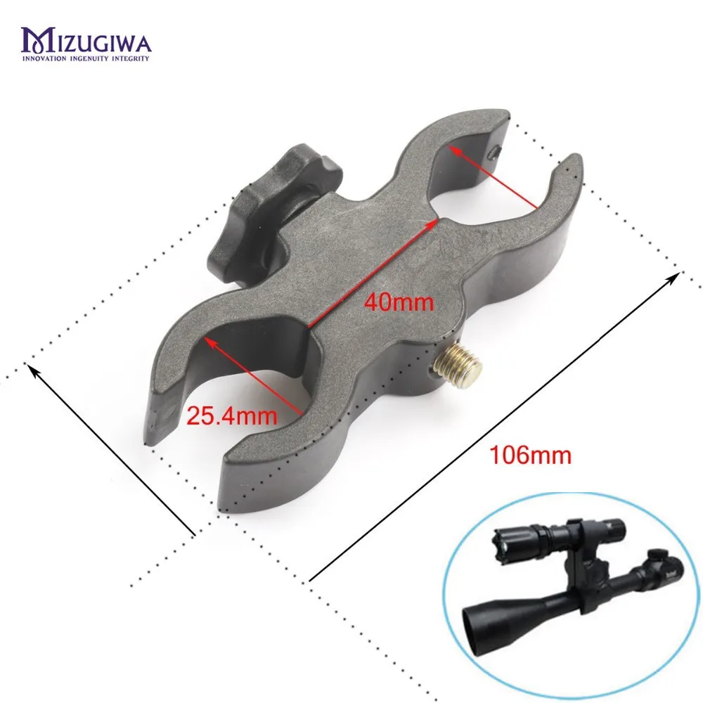 Tactical Military Mult Mount Clamp Clip For Flashlight Torch Telescope