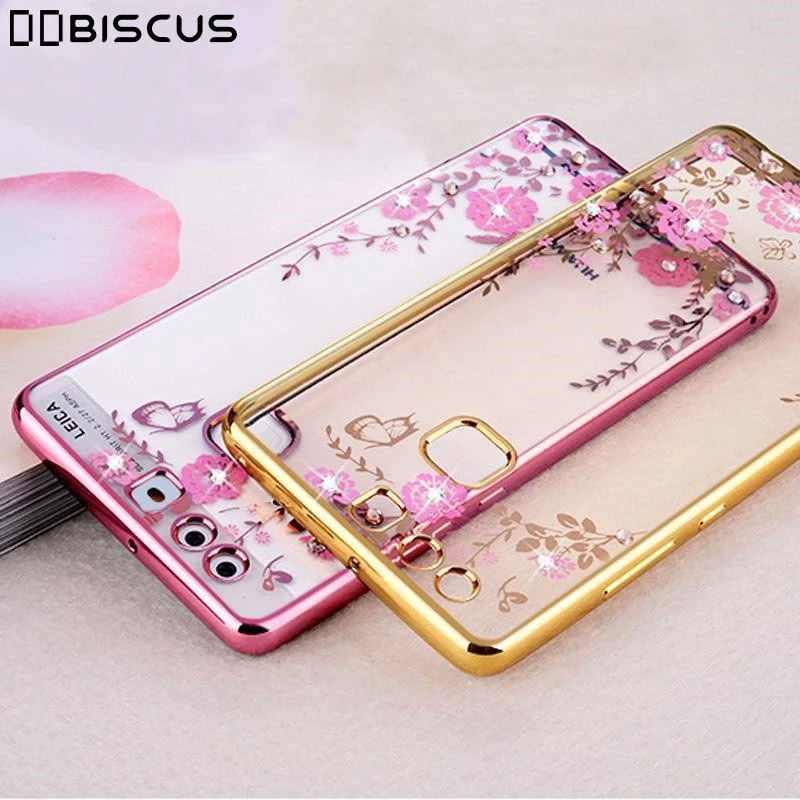 

Back Flower Edge Plating TPU Cover For Huawei Honor 6A 6X 7X 8X 8C 8A 6C 7A 7C Pro 8 9 Lite Mate 10 20 Y5 Y7 Prime 2018 Y9 Case