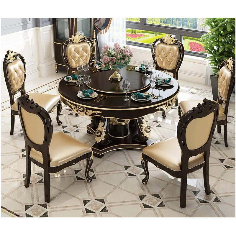 Modern luxury European style quality Furniture kitchen dining Table Chair muebles marble mesa de jantar plegable sala comedor