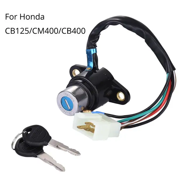 Motorcycle Ignition Key Switch Lock Craft Assembly Fit For Honda