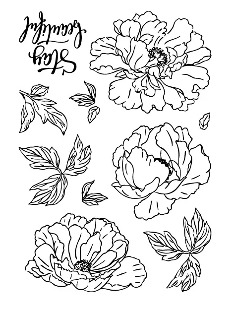 

flower Transparent Clear Stamps for DIY Scrapbooking/Card Making/Kids Christmas Fun Decoration Supplies