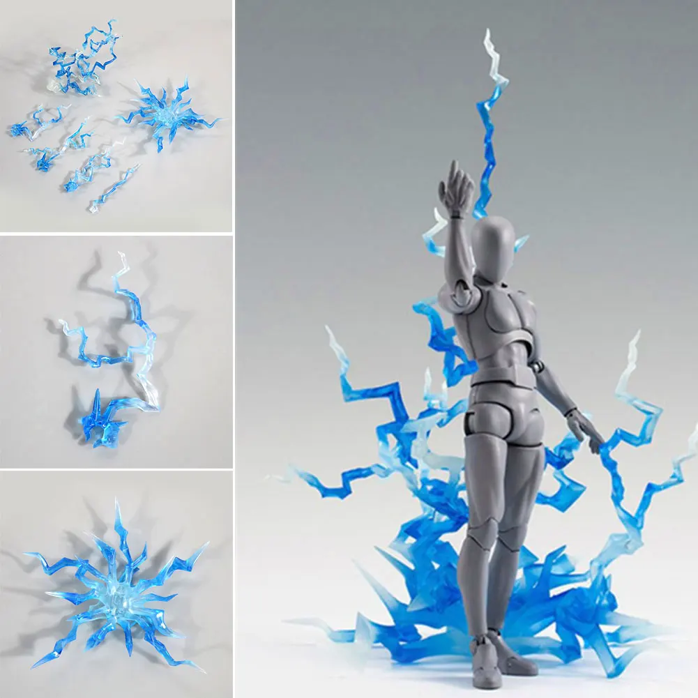 

Blue Lightning Ornaments Lightning Model Hobby Explode Effect Parts Hard Original Cartoon