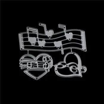 

1PCS Musical Note Cutting Dies DIY Scrapbooking Metal Steel Stencil Embossing Craft Dies New Sale