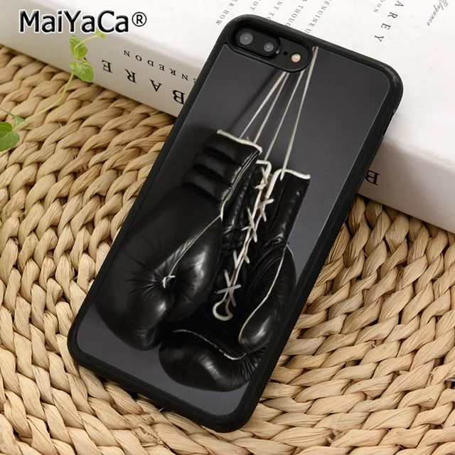 Боксерские перчатки MaiYaCa висящие на стене чехол для телефона iPhone 5 6 s 7 8 plus 11 pro X XR XS