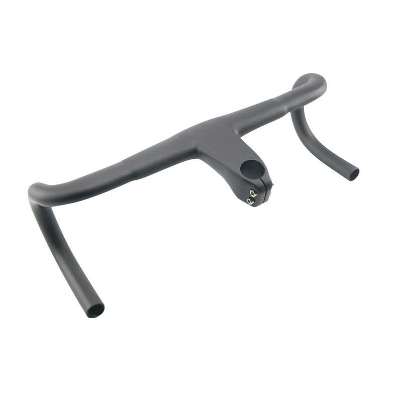 NO LOGO Bicycle Carbon Road HandlebarBent bar 400420440mm Carbon Integrated Handlebar Matte Black Bike Handlebars (4)