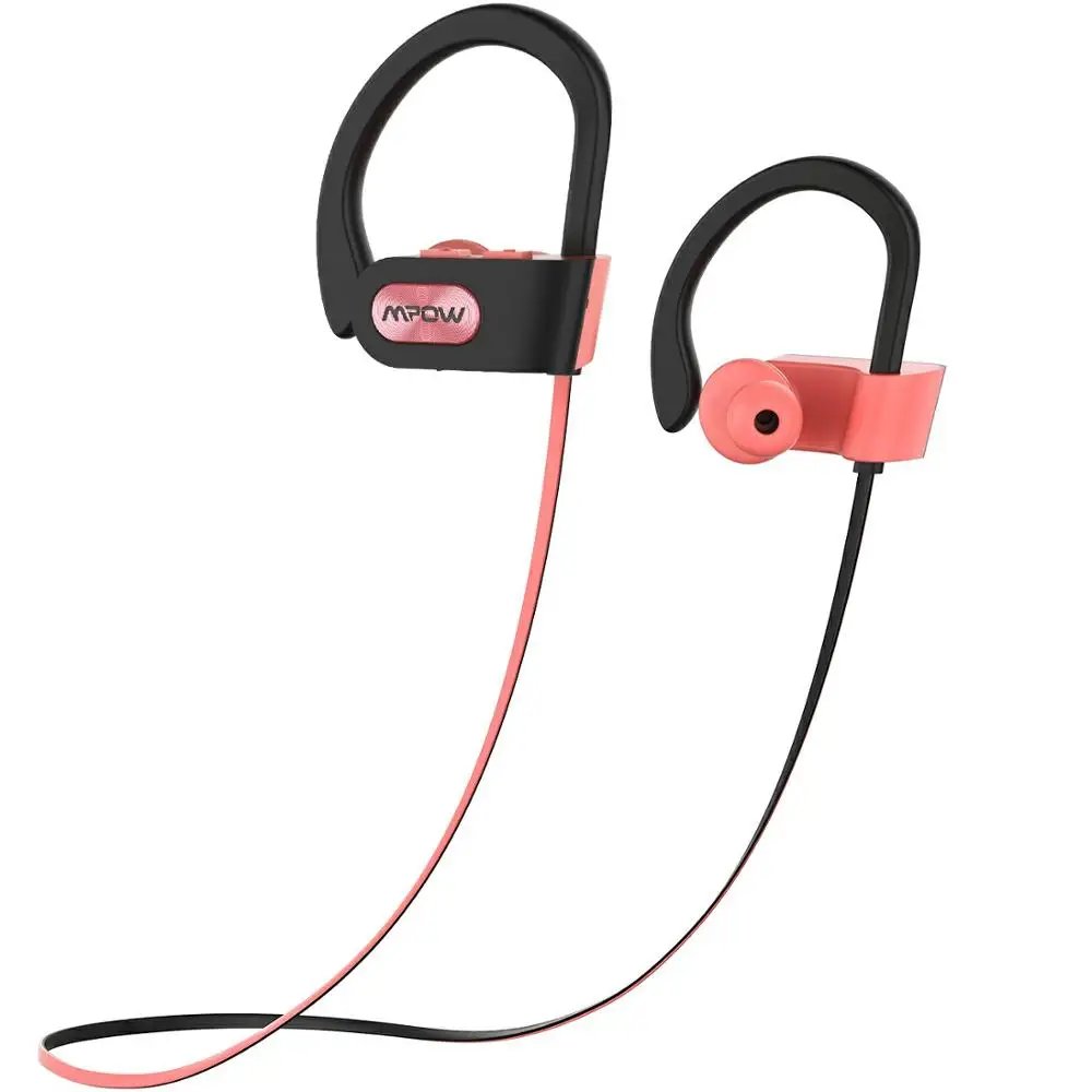 Mpow пламя Bluetooth 4,1 IPX7 водонепроницаемые наушники шумоподавление Гарнитура Встроенный микрофон ушной крючок для телефона iPhone huawei Xiaomi - Цвет: pink 1PCS