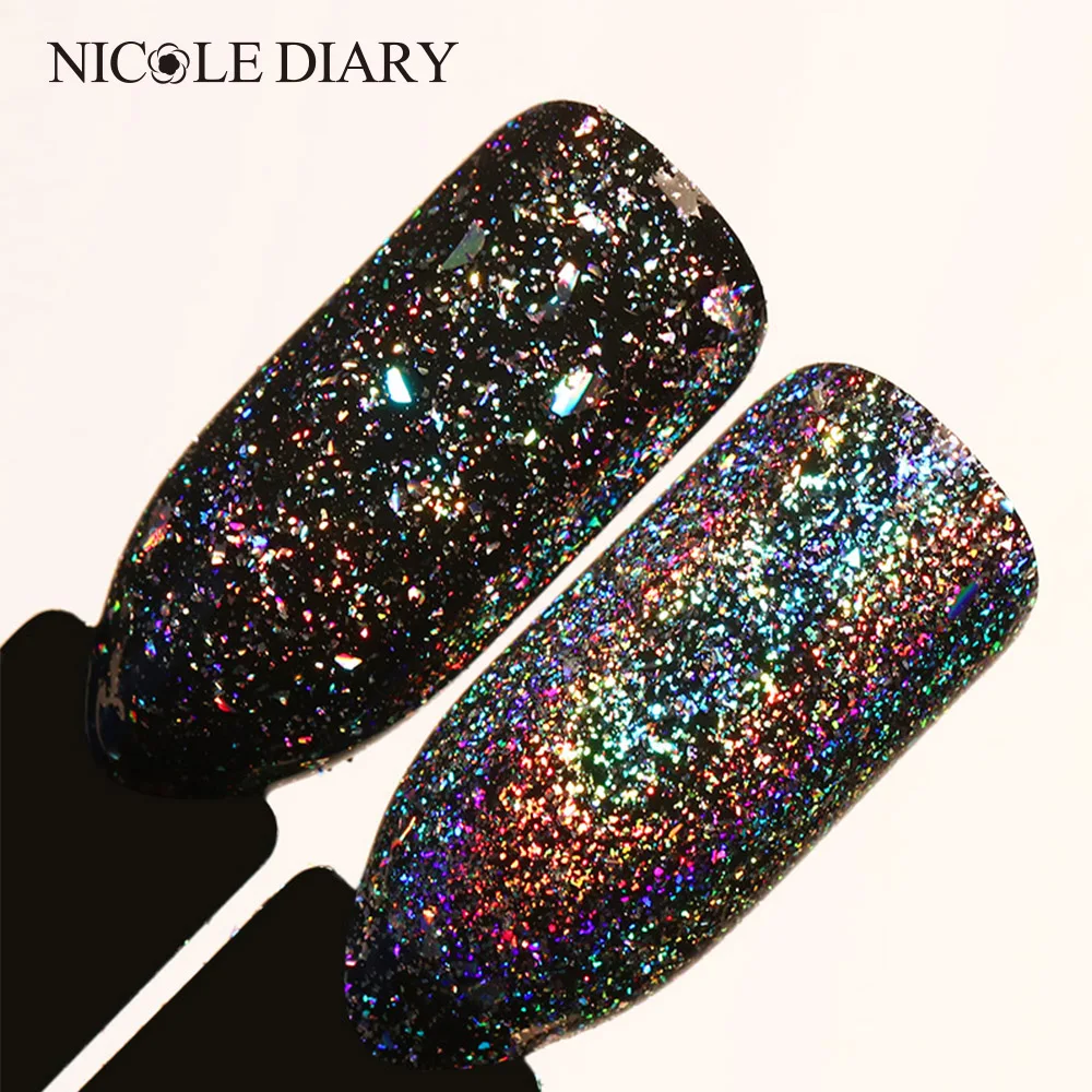 

1 Box Holo Nail Flakies Sequins Rose Gold Holographic Powder Paillette DIY Nail Art Decoration 1g