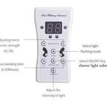 Пульт дистанционного управления Управление из светодиодный маска светодиодный Красота маска аксессуар 7 Цвета светильник фотон Электрический светодиодный маска для лица аксессуары