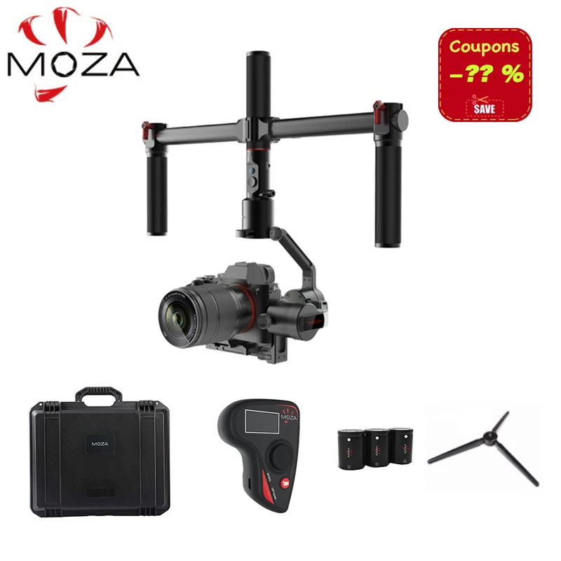 

MOZA AirCross 3 Axis Handheld Gimbal for Mirrorless Load 1800g Parameter Auto-Tuning Long Exposure Time-lapse PK Zhiyun Crane M