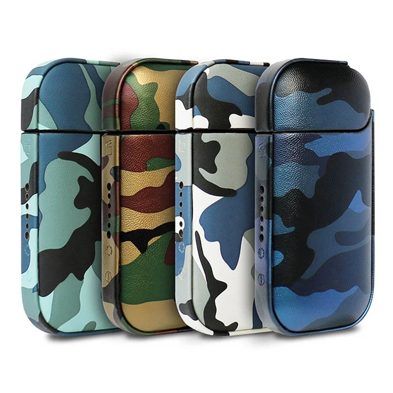 

Camo Color Leather Case Electronic Cigarette PU Leather Case For IQOS For IQOS 2.4 Plus