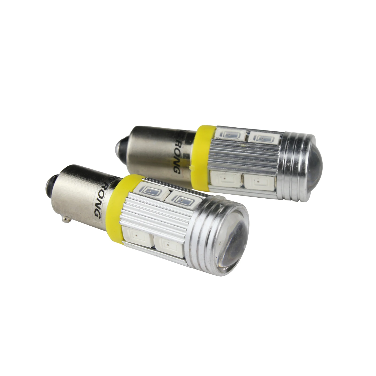 Angrong 2X Янтарный BAY9s H21W 435 10 SMD СВЕТОДИОДНЫЙ парковка с обратной стороны светильник Дневной светильник дневные ходовые огни