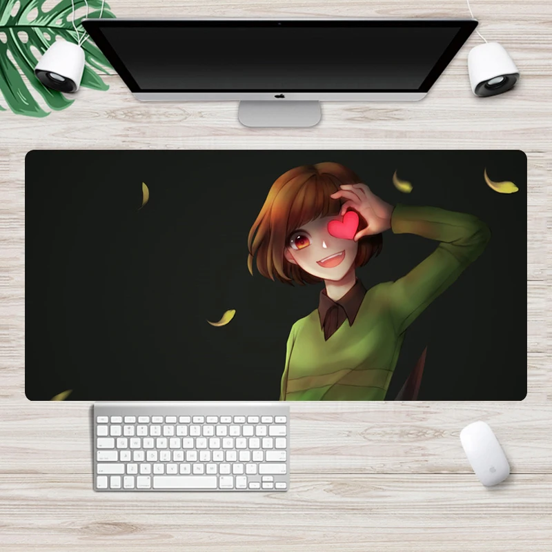 Large 60x30cm Undertale Gaming Mousepad Computer Non-Skid Mouse pad Locking Edge Laptop Desk Mat Notebook Pc Accessories