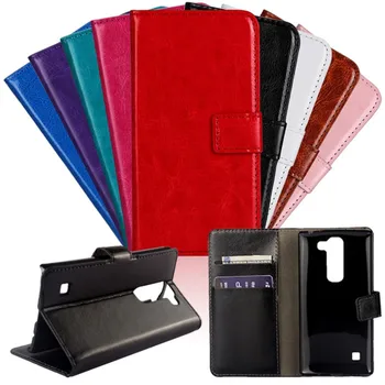 

For LG Spirit G5 G4 G3 G2 Leon Case Cover For LG F60 Cases Flip Leather Wallet Mobile Phone Accessories Coque Book Open Stand