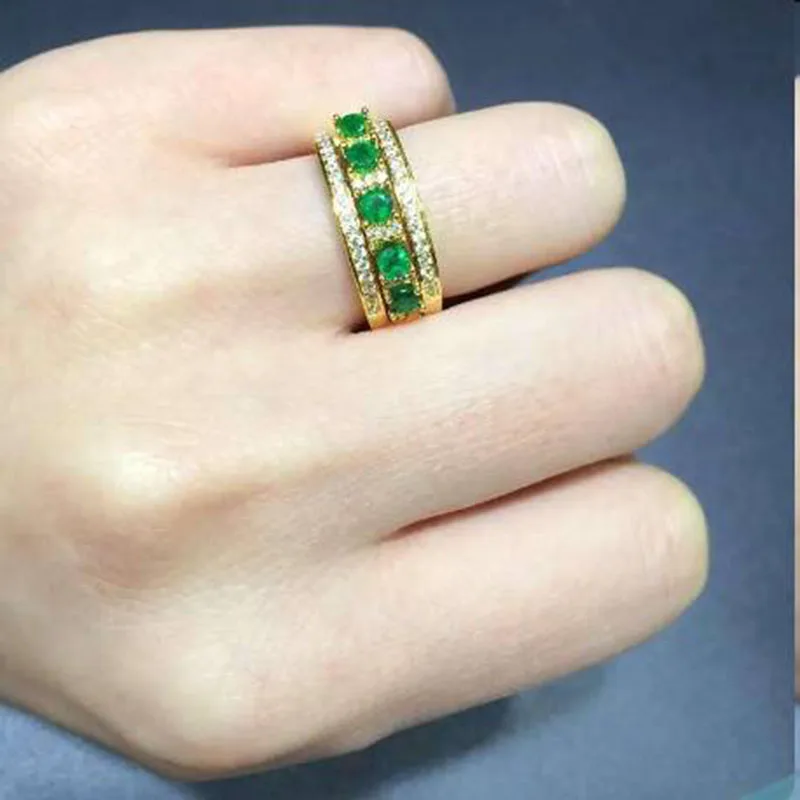 

Anillos Jewelry Qi Xuan_Fashion Jewelry_Colombia Green Stone Fashion Rings_S925 Solid Silver Woman Rings_Factory Directly Sales