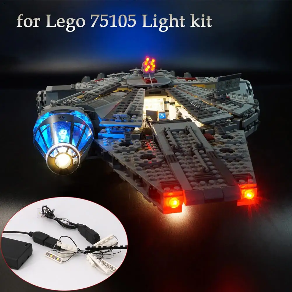 

2019 NEW Light Set for (Star Wars Millennium Falcon) Building Blocks Model Led Light kit Compatible 75105