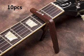 

10pcs Acoustic Guitar Capo Plastic Steel Quick Change Clamp Guitar Key Clip Wood Capotraste Ukulele Musical Instrument Accessory