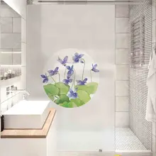 dream language flower frosted window glass film sticker blackout bathroom office kitchen bathroom Chinese stickers