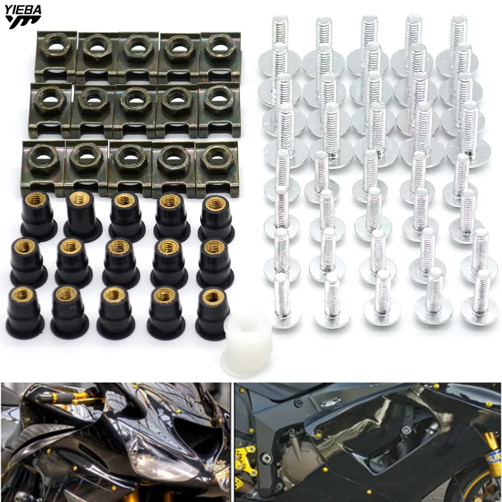 

Unicersal Motorcycle fairing screw bolt windscreen screws FOR Yamaha R3 R25 YZF R1 YZF R6 T-MAX500 TMAX530 Honda MSX125 GW250