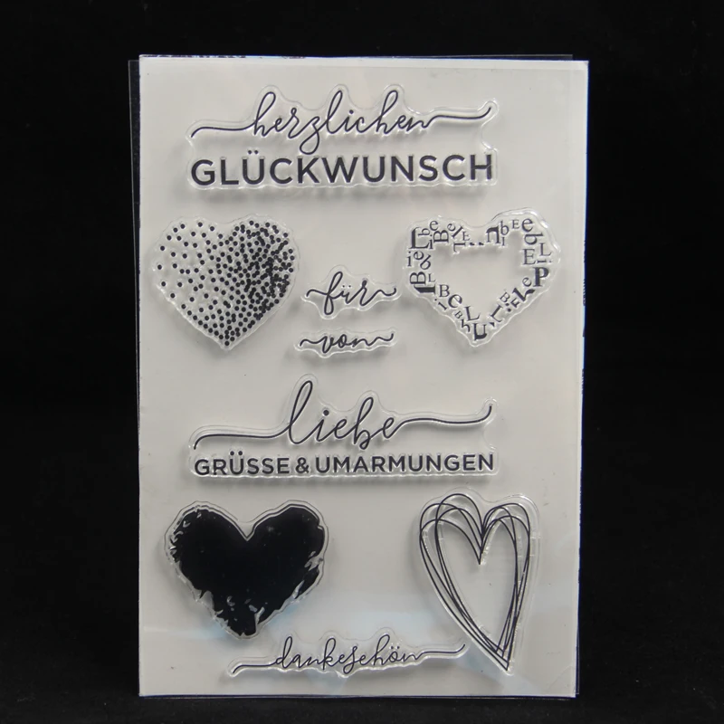 

VYUTXA German Clear Stamps Scrapbook Paper Craft Clear stamp scrapbooking