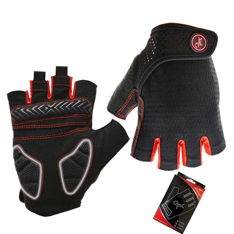 Перчатки для велоспорта анти-шок дышащие мужские и женские перчатки на половину пальца летние спортивные перчатки гель мото MTB горный велосипед велосипедные перчатки