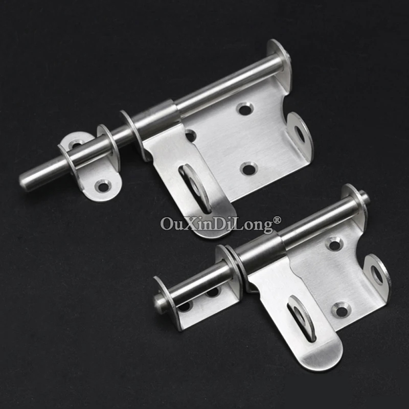 Brand New 4PCS/LOT Stainless Steel Door Bolts Lock Security Door Barrel