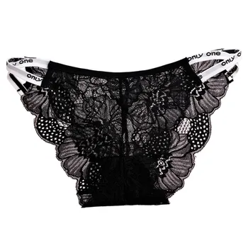 

Sexy Women Embroidered Lace Panties Transparent Mesh Low Waist Hip Shaping Briefs Sexy Panties For Lady Summer Hot