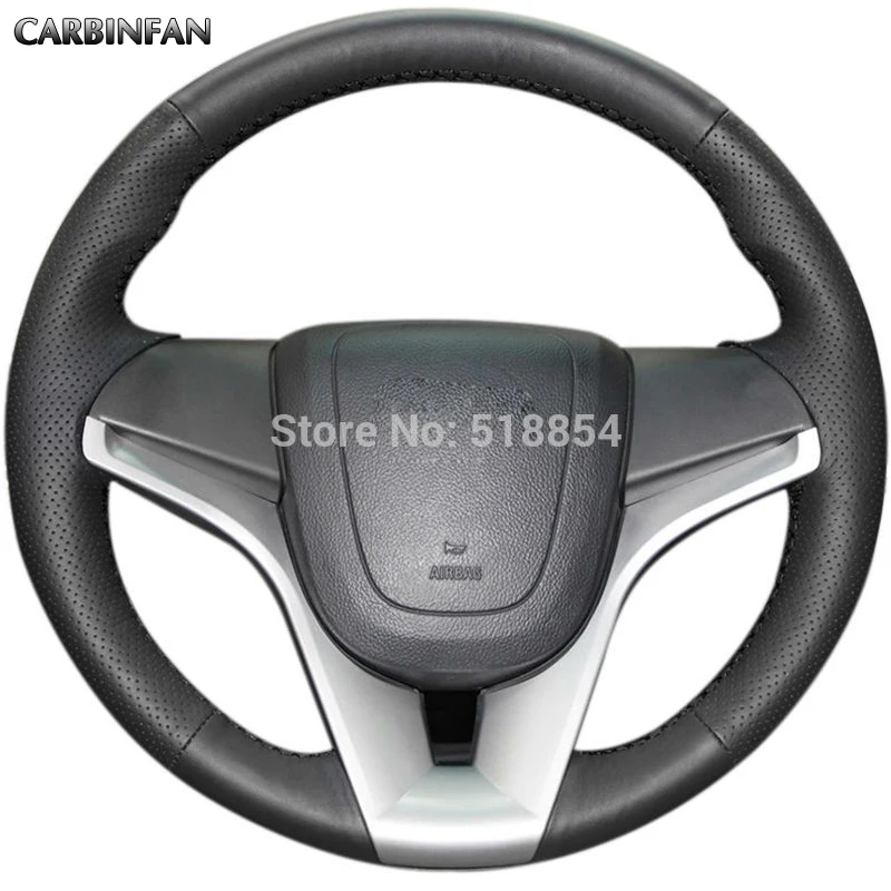 

Black Artificial Leather Car Steering Wheel Cover for Chevrolet Cruze Aveo