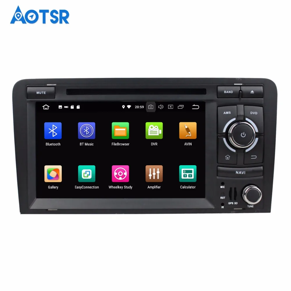 Flash Deal 2 DIN Car Multimedia Android 8.0 For Audi A3 S3 2003 2004 2005 2006 2007 2008 2009-2013 4+32gb Radio GPS Navi IPS Screen stereo 2