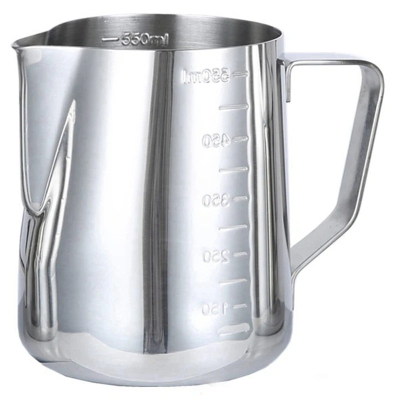 

550Ml Stainless Steel Espresso Coffee Pitcher Barista Kitchen Craft Scale Coffee Latte Milk Cappuccino Coffee Tools