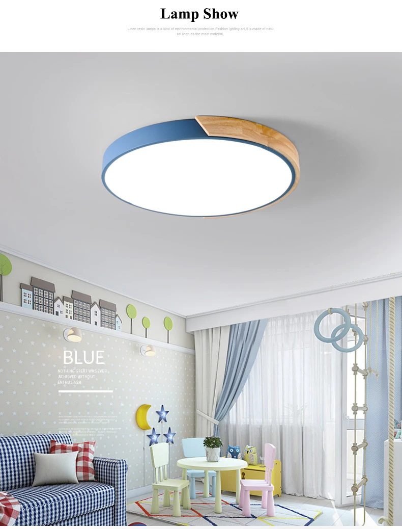 Aplicativo de Telefone Lustres de Teto Carvalho Dimmable Levou Lustre Nordic Quarto Iluminação Multicolor Rodada Liga Levou Luzes Luminárias 6 Cheap Lustres