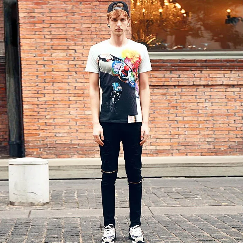 Screen Printing Crazy T Shirts 3D Printed Mens T Shirts Fashion 2016 Popular Short Sleeve Tshirt Homme Mens Cool Tee Shirts 6