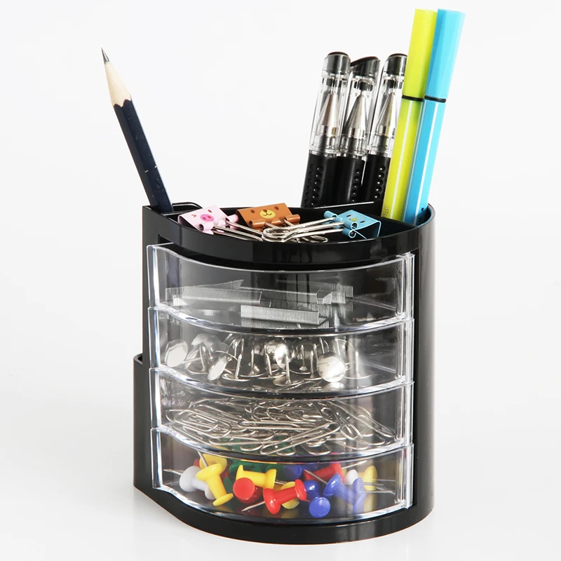 1 Pc Pen Stand Holders + Note Paper New Design 4 Floors Big Capacity