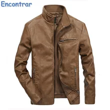 Encontrar Plus Size 5XL Faux Leather Jacket Men Slim Fit Mens PU Leather Jacket and Coat Large Size Jacket Men Leather,QA441