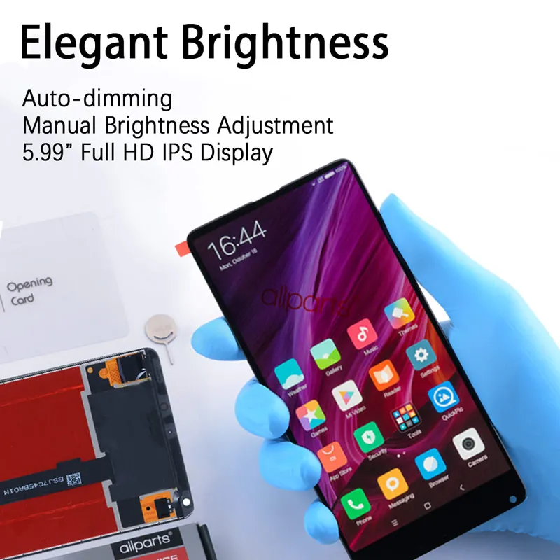 Дисплей для XIAOMI Mi Mix 2S LCD в сборе с тачскрином 5.99 Черный белый