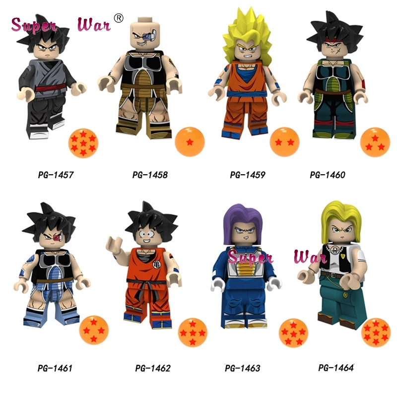 

Single Building Blocks Dragon Ball Z Black goku Naba Sun Wukong Badak Dales Learning Cartoon Series toys for children