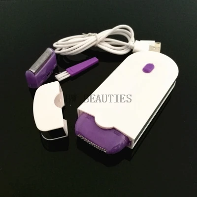 

20Pcs/Lot Rotary Epilator Rechargeable Hair Remover Free Hair Removal Instant&Pain Free Laser Sensor Light Safely Shave