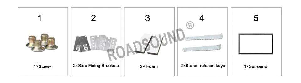 Universal Double Din Fitting Cage Universal 2-DIN Einbaurahmen YHTK002