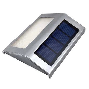

Solar Power LEDs Outdoor waterproof Garden Pathway Stairs Lamp Light Energy Saving LED Solar wall Lamp Warm White Cold white