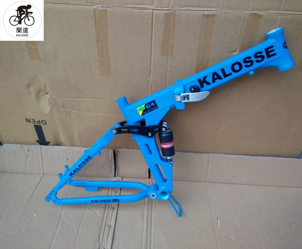 Perfect Kalosse Folding bicycle frame Full suspension 26er alloy Mountain bike frame ,26*1.75-2.35 tires 1 Perfect Kalosse Folding bicycle frame Full suspension 26er alloy Mountain bike frame ,26*1.75-2.35 tires 1