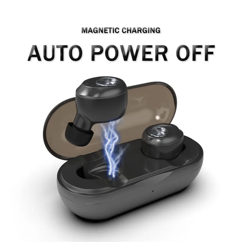 Wireless Earphone TWS Earbuds Capsule Bluetooth Earphones 500Mah Mini Size Charging Case Deep Bass Stereo Sound with Microphone