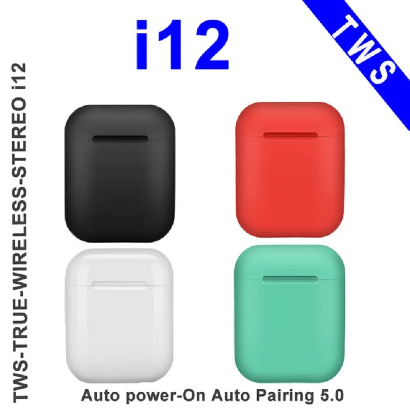 

i12 TWS Bluetooth 5.0 Earphone 1:1 Double Calls Smart Touch Earphones For iPhone huawei xiaomi Pk I20 I30 I10 Earbuds Headphone