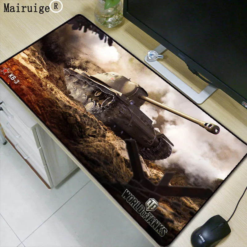

Mairuige World of Tanks Mouse Pad Fire Logo Gamer Large Mousepad Notebook Computer Gaming Pad To Mouse LOL CS DOTA2 Play Mats